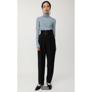 マウジー(moussy)のMOUSSY HIGH WAIST TUXEDO パンツ BLK サイズ1 美品(その他)