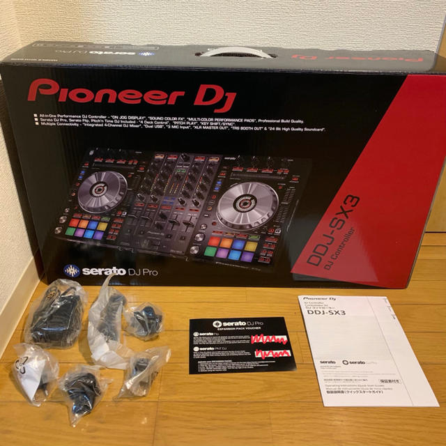 Pioneer(パイオニア)の2018年製 極美品 Pioneer DDJ-SX3 保証2020年1月まで 楽器のDJ機器(DJコントローラー)の商品写真
