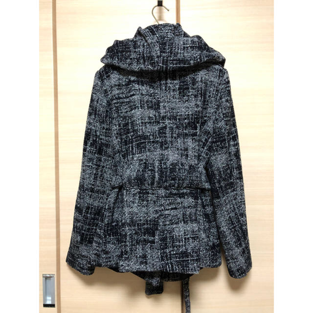 ZARA(ザラ)の【極美品】ZARA BASIC ベルト付きツイード ジャケット コート レディースのジャケット/アウター(ノーカラージャケット)の商品写真