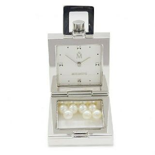 ミキモト(MIKIMOTO)のミキモト パール ペンダントウォッチ スクエア(ネックレス)