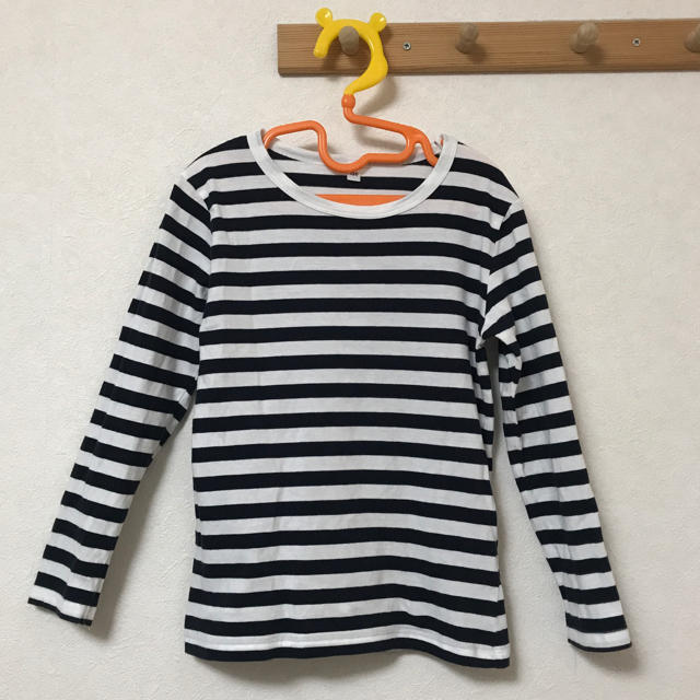 MUJI (無印良品)(ムジルシリョウヒン)のボーダーロンT キッズ/ベビー/マタニティのキッズ服女の子用(90cm~)(Tシャツ/カットソー)の商品写真