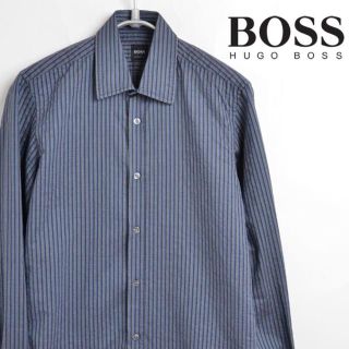 ヒューゴボス(HUGO BOSS)のAS4552 ヒューゴボス HUGO BOSS 長袖シャツ S  ストライプ(シャツ)