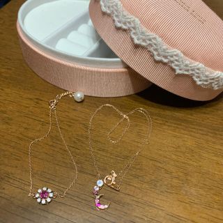 サマンサティアラ(Samantha Tiara)の【うりたん様専用】サマンサティアラ ピンクゴールドK18ネックレス&ブレスレット(ネックレス)