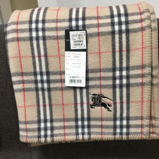 バーバリー(BURBERRY)のBURBERRY ウールハーフケット 【お値下げ不可】(毛布)