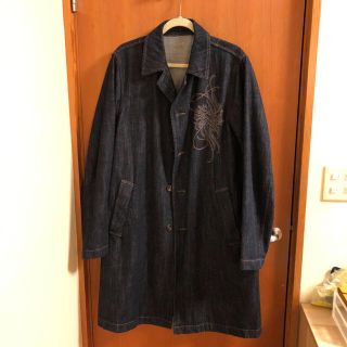 ドリスヴァンノッテン(DRIES VAN NOTEN)のdries  van notten 17ss デニム刺繍コート 48(ステンカラーコート)