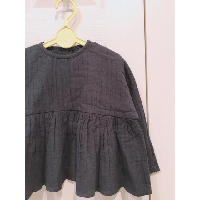 Aライン ドロップショルダー ガーゼ トップス キッズ/ベビー/マタニティのキッズ服女の子用(90cm~)(その他)の商品写真