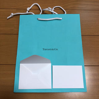 ティファニー(Tiffany & Co.)のティファニー紙袋とメッセージカード(ショップ袋)