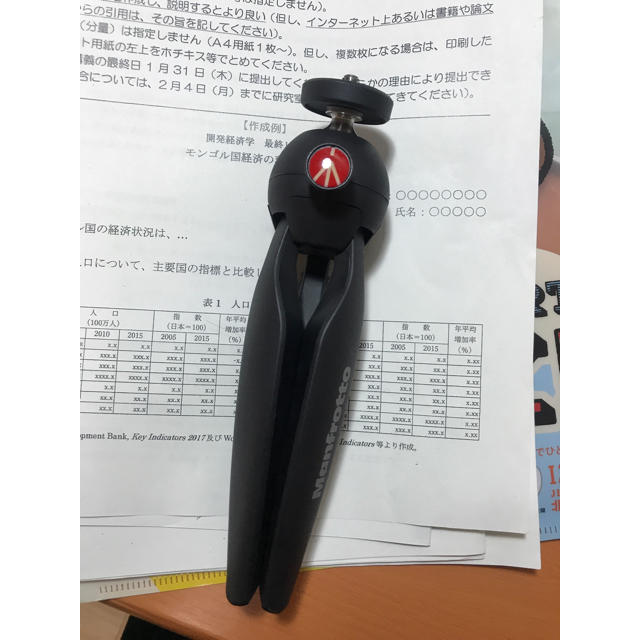 Manfrotto(マンフロット)のmanfrotto ミニ三脚 スマホ/家電/カメラのカメラ(その他)の商品写真