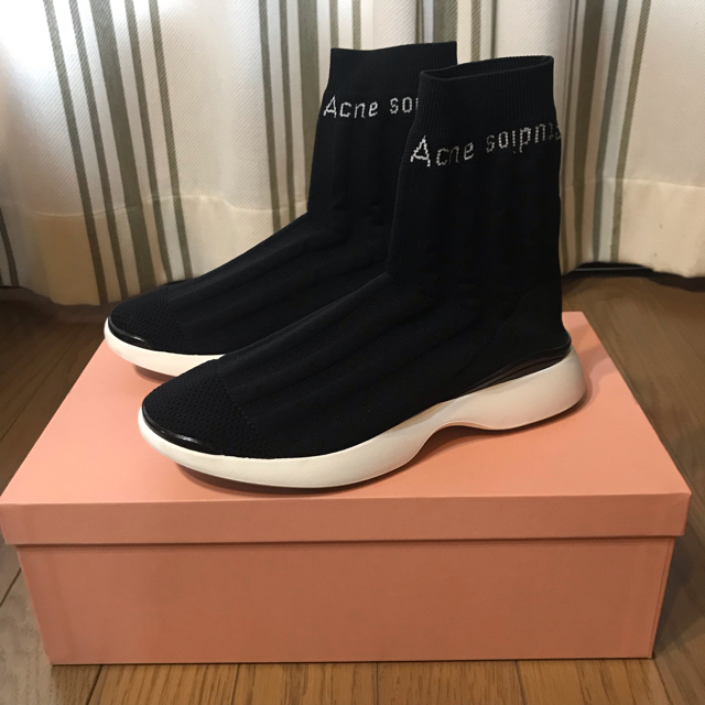 ACNE(アクネ)のAcne Studios Batilda スニーカー 36 黒 美品 領収書付 レディースの靴/シューズ(スニーカー)の商品写真