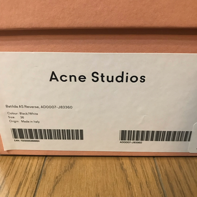 ACNE(アクネ)のAcne Studios Batilda スニーカー 36 黒 美品 領収書付 レディースの靴/シューズ(スニーカー)の商品写真