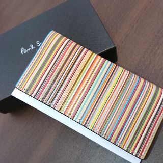 ポールスミス(Paul Smith)の新品！Paul Smith マルチストライプ 4連キーケース ブラック   (キーケース)