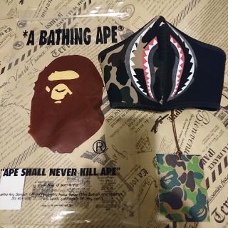 アベイシングエイプ(A BATHING APE)のA BATHING APE マスク イエローカモ(その他)