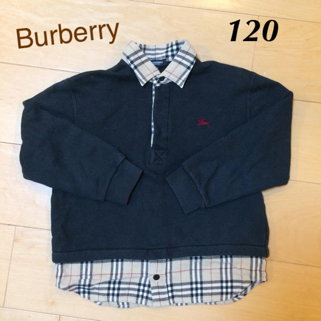 BURBERRY(バーバリー)のBurberry120 襟付きトレーナー キッズ/ベビー/マタニティのキッズ服男の子用(90cm~)(その他)の商品写真