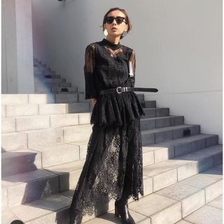 アメリヴィンテージ(Ameri VINTAGE)のあとこ様専用★LACE LAYERED DRESS(ミディアムドレス)