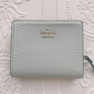 ケイトスペードニューヨーク(kate spade new york)の【新品】ケイトスペード ♠︎折り財布 ミントグリーン(財布)