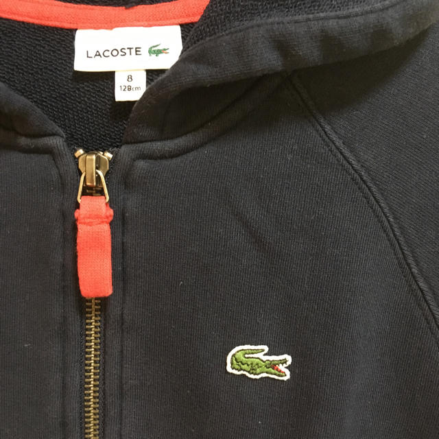 LACOSTE(ラコステ)のLACOSTE ラコステ ジュニア キッズ フルジップコットンパーカー ネイビー キッズ/ベビー/マタニティのキッズ服男の子用(90cm~)(ジャケット/上着)の商品写真