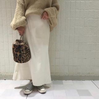 フラワー(flower)のclean maxi skirt(ロングスカート)