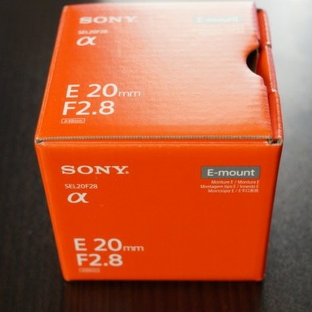 sony ソニー 単焦点 E20mm F2.8 Eマウント SEL20F28