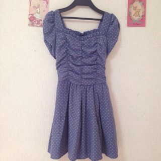 ダズリン(dazzlin)の美品♡dazzlinドットワンピース(ミニワンピース)