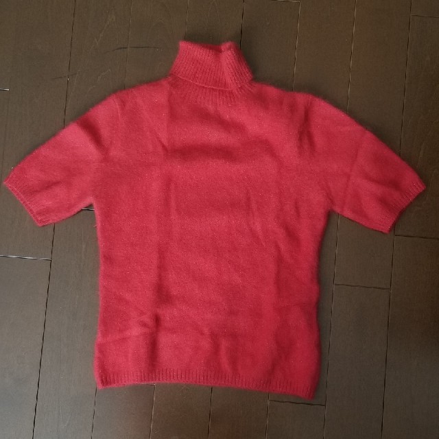 タートル半袖ニット　モヘア レディースのトップス(ニット/セーター)の商品写真