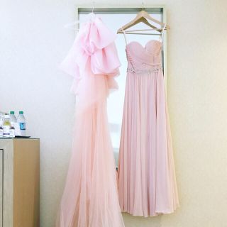 ヴェラウォン(Vera Wang)のmorileeカラードレスとオーダートレーンset(ウェディングドレス)