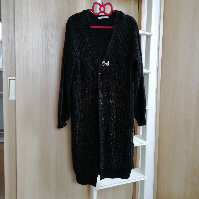 chocol raffine robe(ショコラフィネローブ)のロングニットカーディガン レディースのトップス(カーディガン)の商品写真
