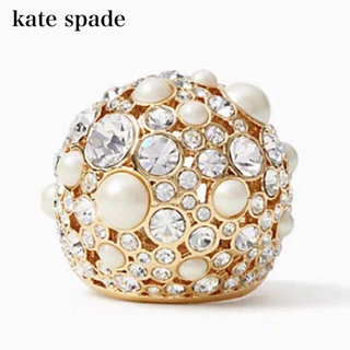 kate spade new york - 人気 ケイトスペード KateSpade 指輪 リング パール ダイヤ ゴールドの通販｜ラクマ