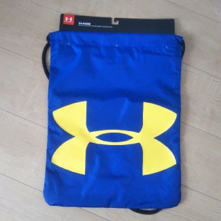 アンダーアーマー(UNDER ARMOUR)の【新品】UNDER ARMOUR　ジムサック　ナップサック　青×黒(バッグパック/リュック)