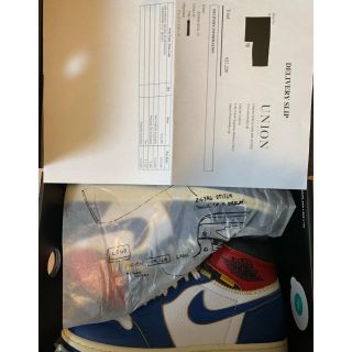 ナイキ(NIKE)のNIKE UNION JORDAN  1 FLIGHT 24.5 us6.5(スニーカー)