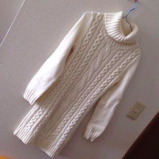 ユニクロ(UNIQLO)のタートルネック＊ニットワンピース(ミニワンピース)