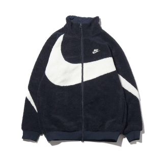 ナイキ(NIKE)のNIKE リバーシブル ボアジャケット XXL ネイビー(ブルゾン)