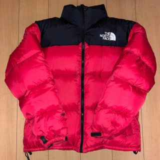 ザノースフェイス(THE NORTH FACE)のthe  north face nuptue ヌプシ 赤 レッド(ダウンジャケット)