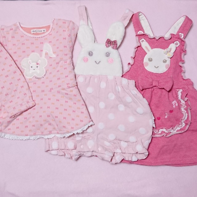 coeur a coeur(クーラクール)のゆきうさぎ23様専用 キッズ/ベビー/マタニティのキッズ服女の子用(90cm~)(その他)の商品写真