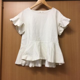 ドゥロワー(Drawer)の専用 yori ペプラムショートスリーブトップス(トレーナー/スウェット)