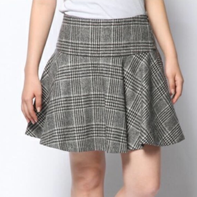 JILLSTUART(ジルスチュアート)の美品 JILLSTUART グレンチェックミニスカート レディースのスカート(ミニスカート)の商品写真