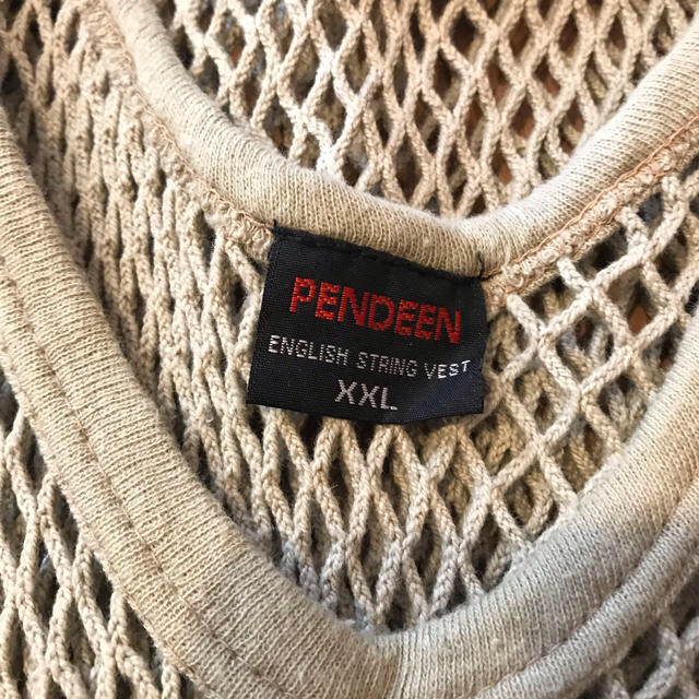ルードボーイ必見!PENDEEN網シャツ ベージュ XXL レゲエ ラスタの通販