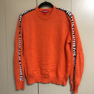 シュプリーム(Supreme)のsupreme 17ss sleeve stripe sweater sサイズ(ニット/セーター)