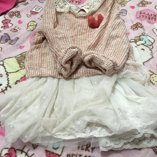 しまむら(シマムラ)のワンピース90 キッズ/ベビー/マタニティのキッズ服女の子用(90cm~)(ワンピース)の商品写真