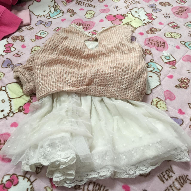 しまむら(シマムラ)のワンピース90 キッズ/ベビー/マタニティのキッズ服女の子用(90cm~)(ワンピース)の商品写真