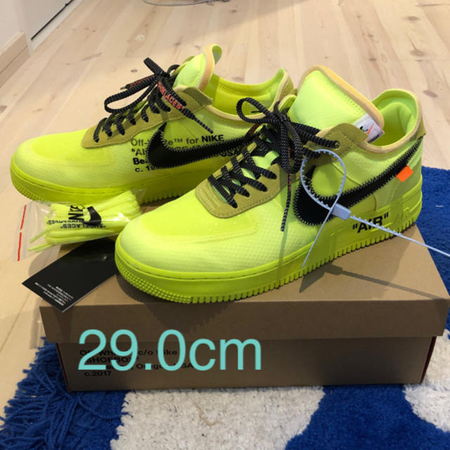 ☆nike Off-White エアフォース VOLT/BLACK☆