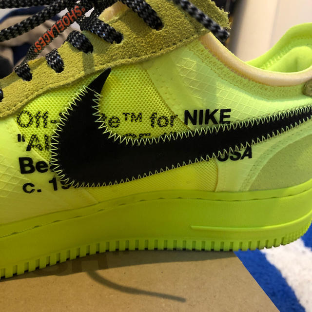 ☆nike Off-White エアフォース VOLT/BLACK☆