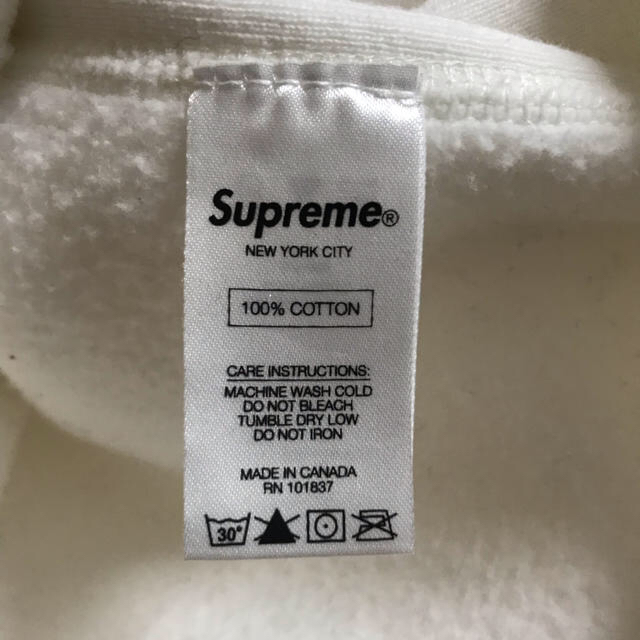 SUPREME / 15AW Boxlogoクルーネックボックスロゴ ホワイトS