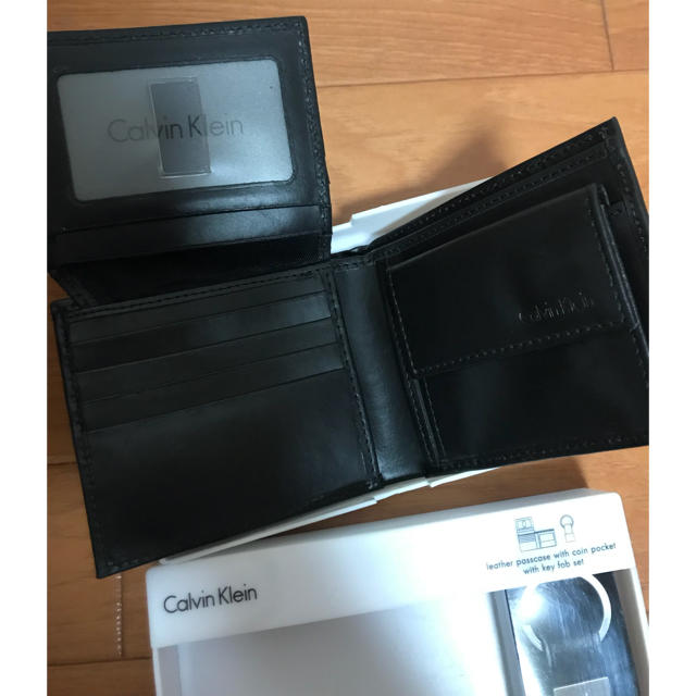 Calvin Klein(カルバンクライン)の新品カルバンクライン サイフ キーリング セット メンズのファッション小物(折り財布)の商品写真