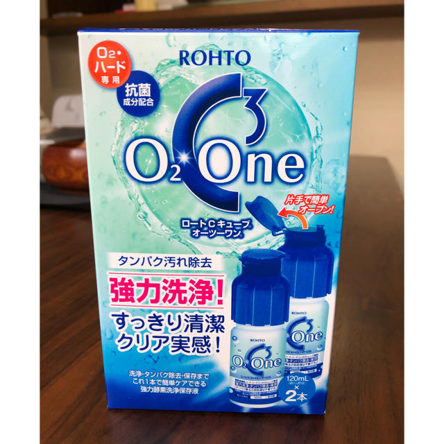 ロート製薬(ロートセイヤク)のハードコンタクト洗浄液  ROHTO   Cキューブ  O2ONE インテリア/住まい/日用品の日用品/生活雑貨/旅行(日用品/生活雑貨)の商品写真