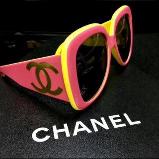 シャネル(CHANEL)の超希少♡CHANELサングラス ピンク✖︎イエロー(サングラス/メガネ)