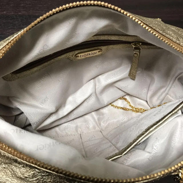 botkier 新品 未使用 本革 ゴールド ショルダーバッグ | www
