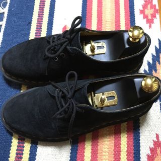 ドクターマーチン(Dr.Martens)のドクターマーチン 3ホール スエード ブラック 黒(ローファー/革靴)