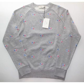 メゾンキツネ(MAISON KITSUNE')のmaison kitsune キツネ■all over スウェット sizeL(スウェット)