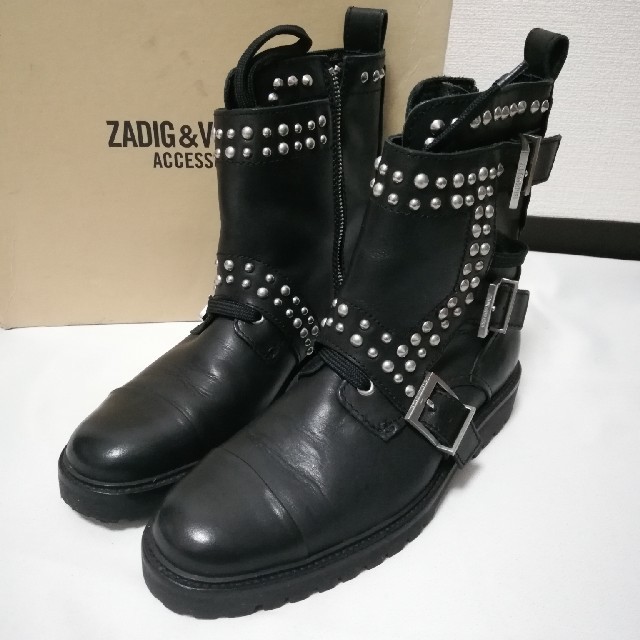 Zadig&Voltaire(ザディグエヴォルテール)のZadig & Voltaire スタッズブーツ レディースの靴/シューズ(ブーツ)の商品写真