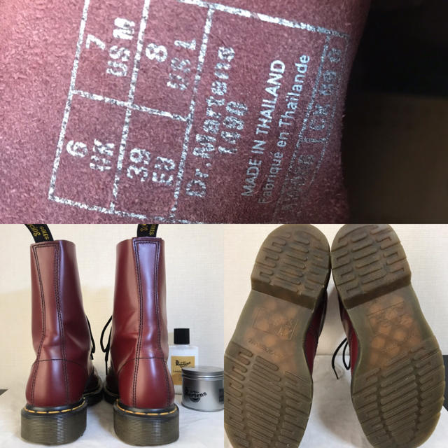 Dr.Martens - ドクターマーチン 10ホール チェリーレッド UK6の Dr.Martens - ドクターマーチン 10ホール チェリーレッド UK6の